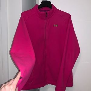 Fleece Embroidered Full Zip Jacket